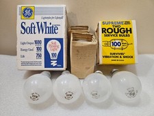 Lot of 10 100 watt A19 Light Bulbs, Multiple Makes, Please read and see pics