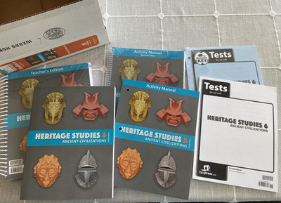 NEW BJU Press 6th grade HERITAGE STUDIES 6 Complete Subject Kit 4th ed HISTORY