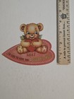 Vintage Valentine’s Day Teddy Bear Card “Gee! I’d Like to Give You a Hug” — photo 3