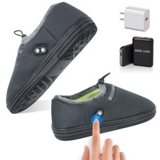 Foot Warmer, Heated Slippers for Women Men, Heated Shoes Rechargeable Battery...