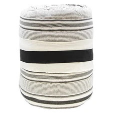 Hearth & Hand with Magnolia Textured Stripe Quilt Railroad Gray, Full/Queen