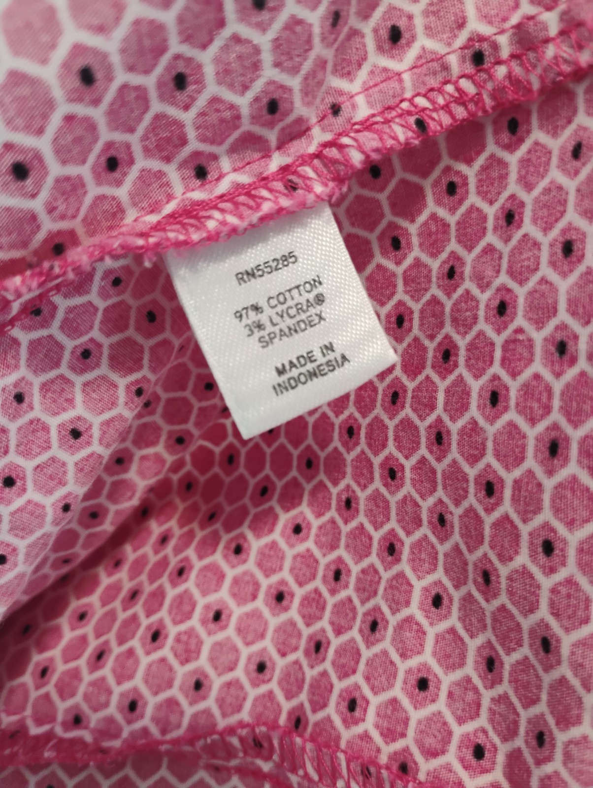 Express Design Studio Pink Geometric Button Accen… - image 10