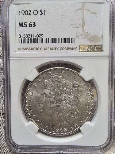 1902 O Morgan Silver Dollar NGC MS63