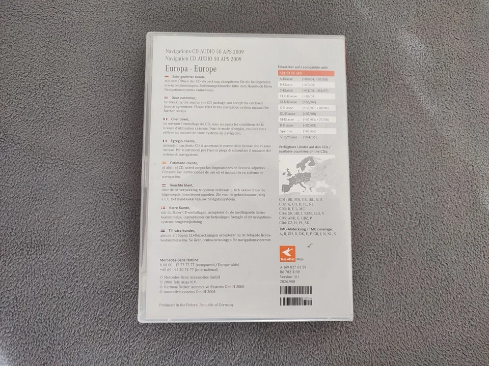 Mercedes-Benz Navi CD Set Audio 50 APS NTG2 EUROPA DEUTSCHLAND 2009 - Bild 3 von 4