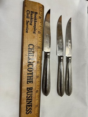 3 justinus solingen beasded handle small flatware knives free shipping 6''long