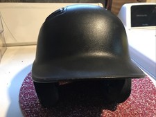 Easton Gametime II Open Face Batting Helmet Black 6 3/8-7 1/8 Baseball Softball!