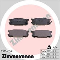 Zimmermann BremsbeläGe Bremsbelegsatz Hinten FüR Mazda MX-5 II