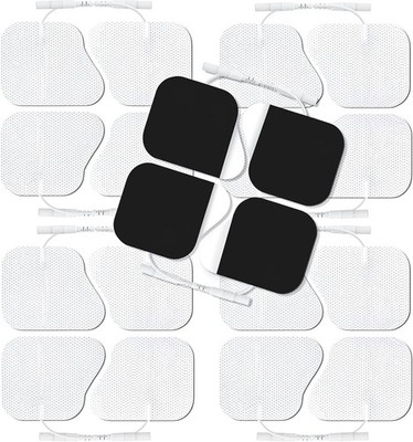 AUVON Elektroden Pads 20 Stück 50x50mm TENS EMS Pads Latexfrei Klebestark