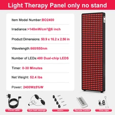 2400W Red Light Therapy Full Body Panel LED Near Infrared for Muscle Pain Relief