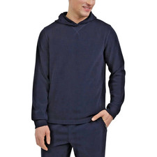 Eddie Bauer Men  s Lounge Hoodie Navy Blue M