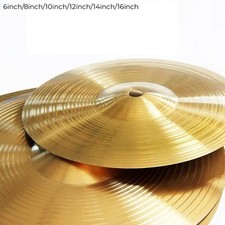 6 8 10 12 14 16 Inch Drum Brass Cymbals Percussion Splash Crash Hi-Hat Cymbal