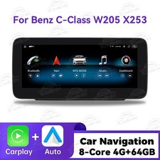DAB+ Android 14 Autoradio CarPlay F&uuml;r Mercedes-Benz C/GLC/V/X Klasse W205 NTG5.0