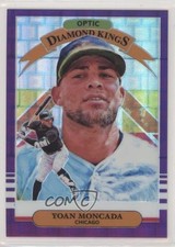 2019 Donruss Optic Diamond Kings Purple Pandora Prizm 31/99 Yoan Moncada #9 e3t