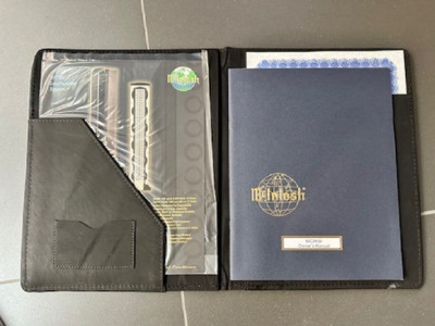 McIntosh Amplifier MC2KW Manual & Genuine McIntosh Leather Style Organizer - OEM
