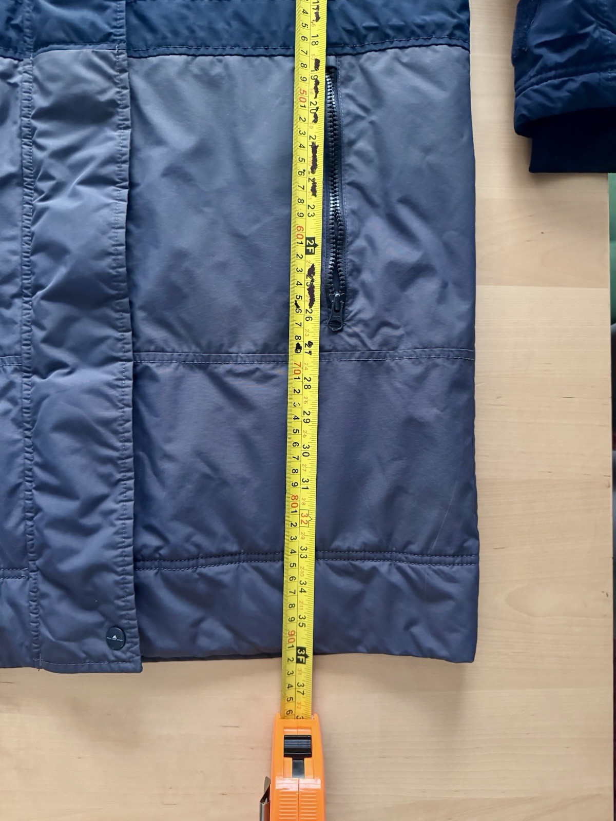 Adidas by Stella McCartney Women's Long Parka Coat, M, Blue image 10
