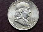 1958-D FRANKLIN HALF DOLLAR 90% SILVER .50¢ UNITED STATES   (A276)