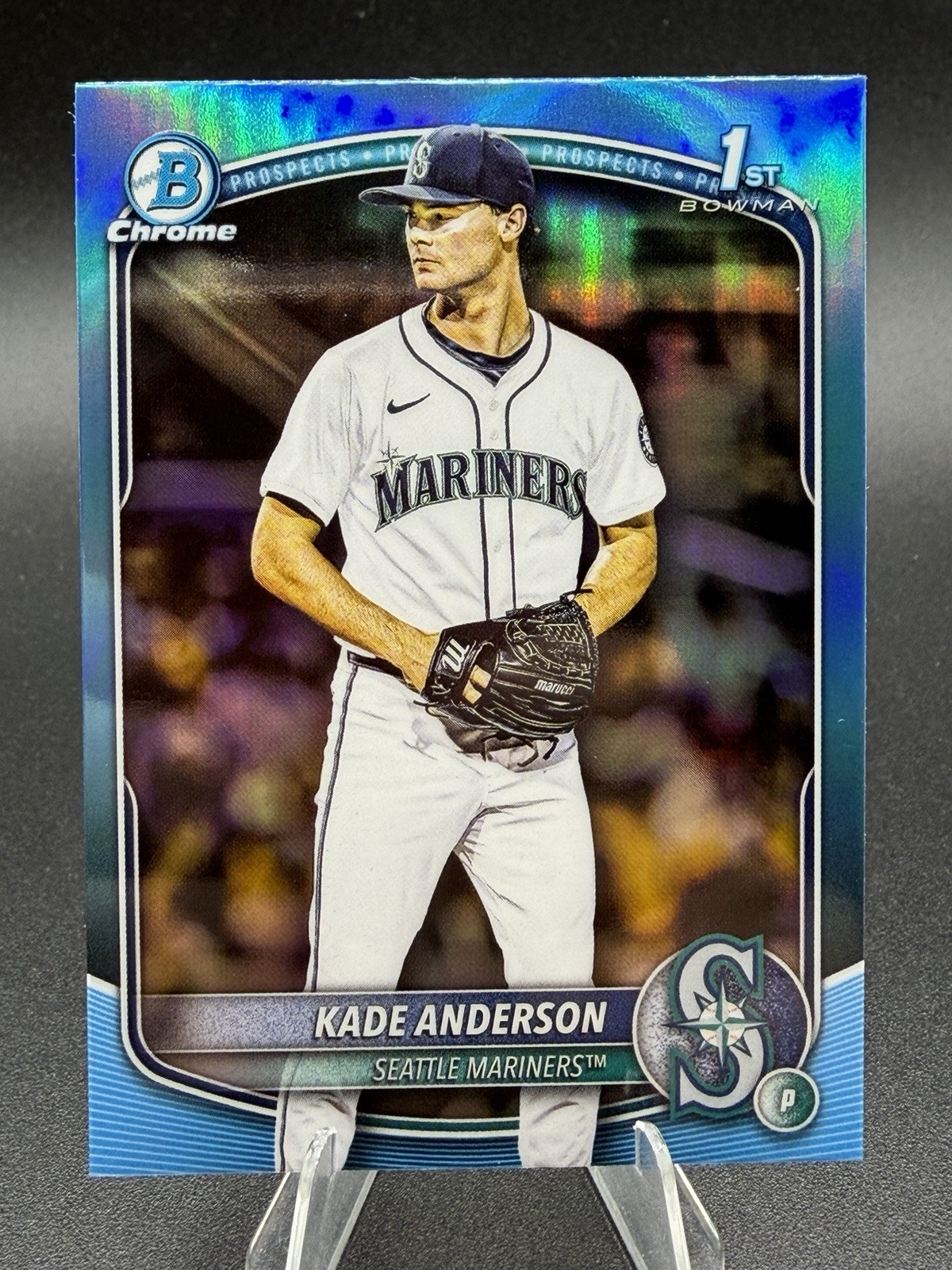 Kade Anderson 2025 Bowman Chrome Draft #BDC-3 Sky Blue Refractor 1st RC