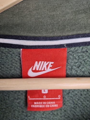 Nike Womens Full Zip Hoodie Size L Green Fleece Lined Casual Streetwear - Bild 6 von 13