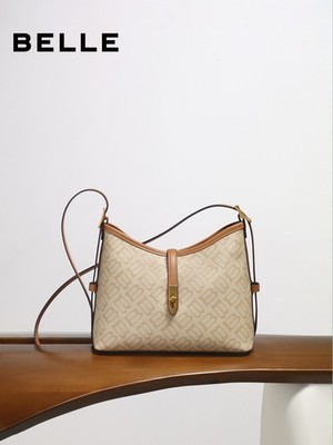 Genuine Leather  Large Capacity Tote Bucket Bag Commuter Shoulder Crossbody