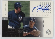 2000 SP Authentic Chirography Nick Johnson #NJ Auto 0u2r