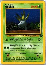 Oddish 58/64 Jungle Unlimited Common Pokemon TCG