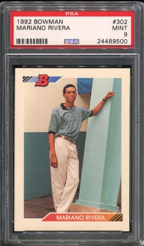1992 Bowman Mariano Rivera #302 RC HOF PSA 9