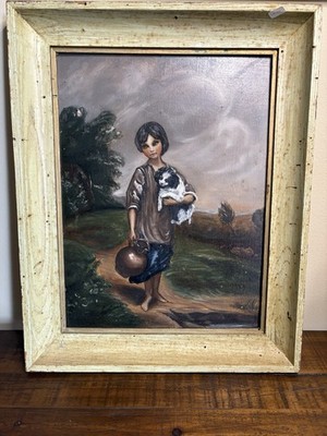 Canvas Print Title   The Cottage Girl  Originally Painted By Thomas Gainsborough
