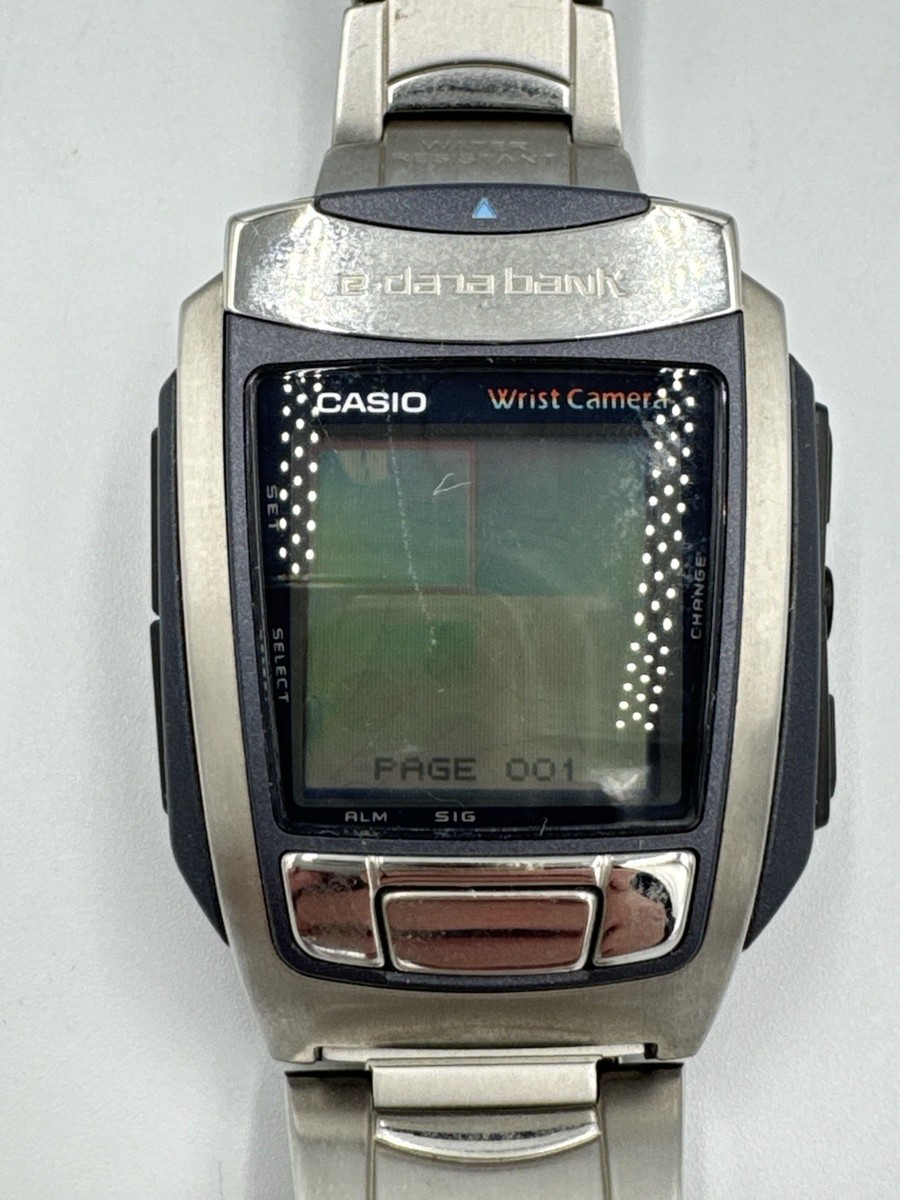 カシオCASIO e-databank Wrist Camera Very Casio E-data Bank Color Wrist Camera Watch Wqv-10
