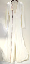 E7 NWT $209 House Of CB Martina White Stretch Knit One Piece Jumpsuit S 4-6