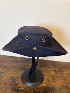 Tilley Endurables Vintage Hat – Navy Blue – Size 8 1/8 – Rare Large Size – EUC