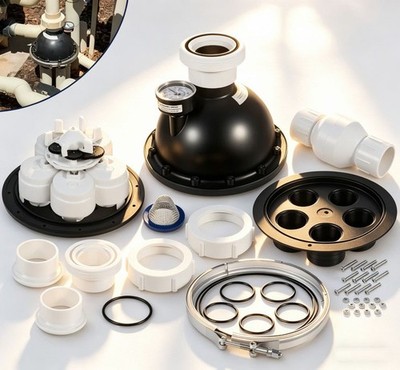 5-9-2000 Complete 5-Port Water Valve Assembly for 1-1/2'' Ports Zodiac Caretaker
