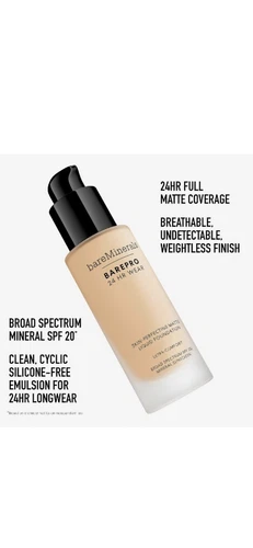 Bare Minerals~BarePro-Perfecting Matte Liquid Foundation-SPF20-MEDIUM 30 WARM-1o - Picture 7 of 8