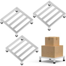 Dunnage Rack 13.8" L x13.8 W x4.09 H,3 Pack Stainless Steel Dunnage Rack 1000...