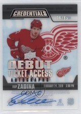 2019-20 Credentials Debut Ticket Access Acetate 36/99 Filip Zadina Auto 1a38