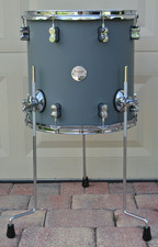 PDP by DW CONCEPT MAPLE 14" SATIN PEWTER FLOOR TOM for YOUR DRUM SET L192