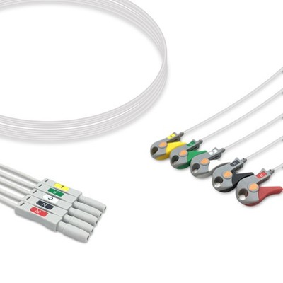 012-0360-03 Compatible 5-Lead ECG Leadwire for Spacelabs 0.6m IEC (1Pc)