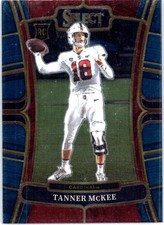 2023 Panini Select Draft Picks #22 Tanner McKee Blue Retail