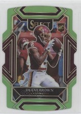 2021 Panini Select Club Level Neon Green Prizm Die-Cut 59/349 Dyami Brown 17hw