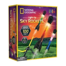 National Geographic Air Rocket Toy – Ultimate LED Rocket Launcher for Kids