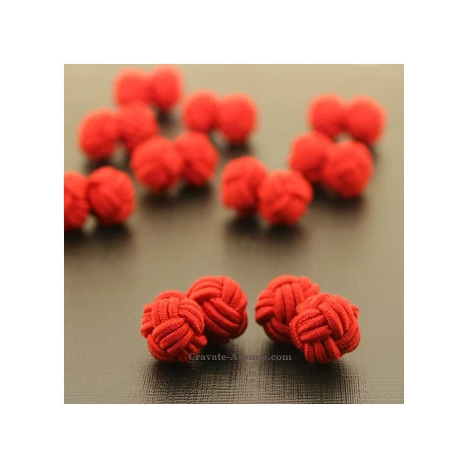 Clj Charles Le Jeune. Passementerie. RONDO, Microfibre. Rouge intense - Uni - - Photo 2/2
