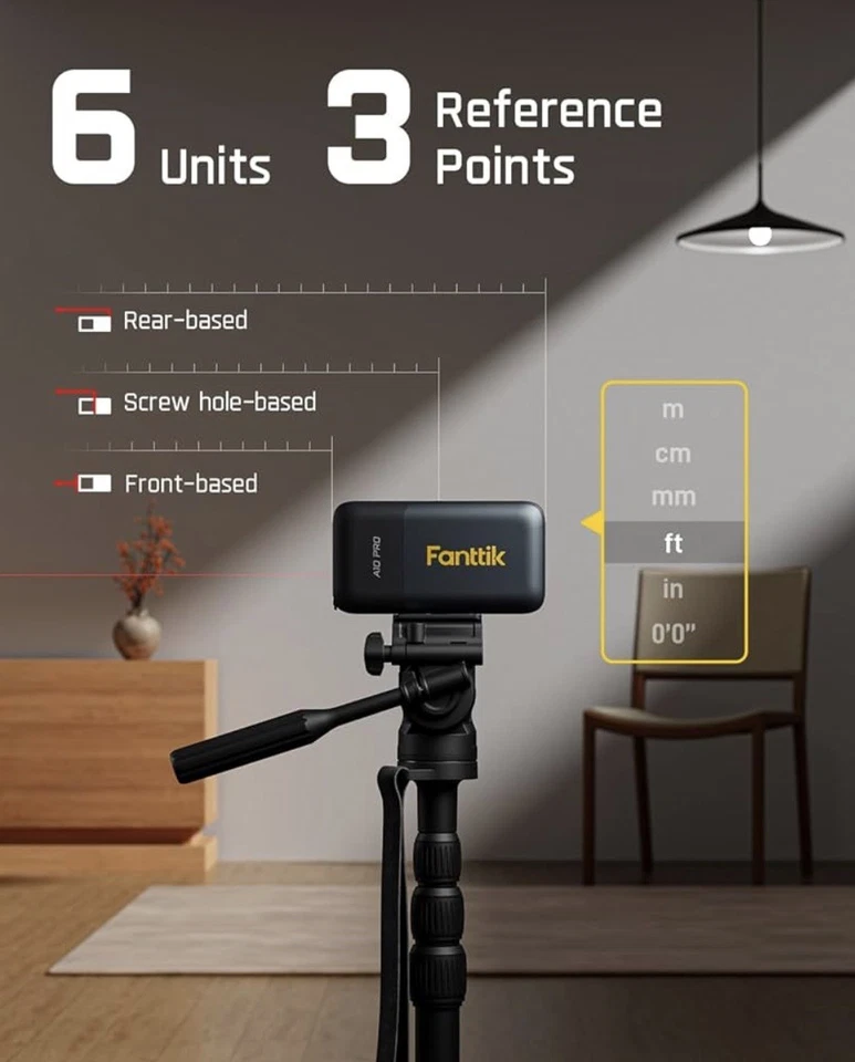 Fanttik A10 Pro 2-in-1 Digital Laser Tape Measure with HD IPS Color Display, - Image 2 of 4