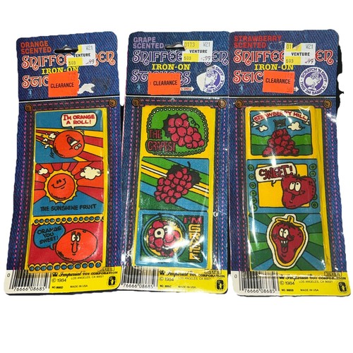 1984 Sniffee Linen Iron On Scented Stickers SEALED NEW OLD STOCK UNUSED - Picture 1 of 7