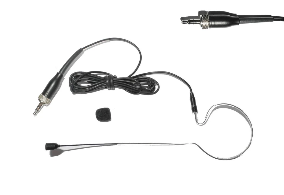 Brand New Black Single Ear Hook Headworn Microphone For Sennheiser HeadMic - Image 3 of 3