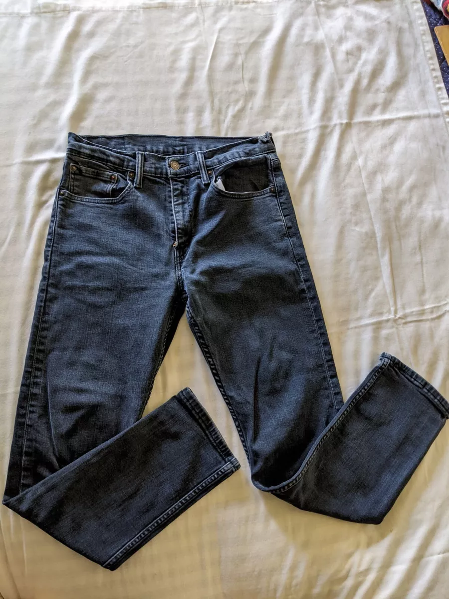 Levis 502 Men s Jeans Black Charcoal Denim Pants 32x30 Good condition