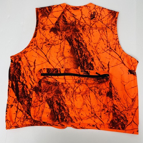 GameHide Large Blaze Orange Naked North Camo Hunting Vest Padded Zip Up Pouch - Picture 2 of 9
