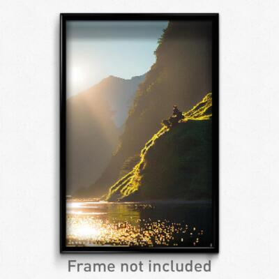 Pixel Art Poster - Perfect Fells (8 Bit Psychedelic Trippy Video Game Print)