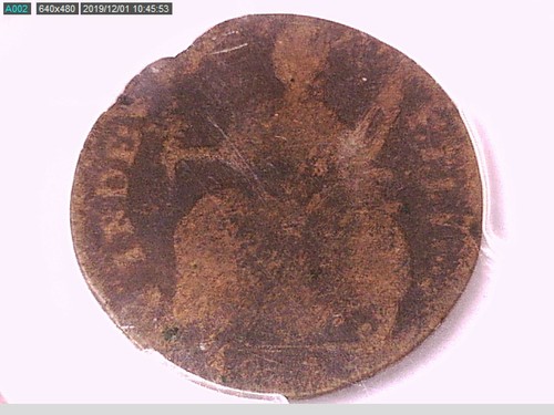 1787 Cent PCGS Genuine Env Dam - VG Detail Draped Bust Left Connecticut 33060216 - Picture 2 of 3