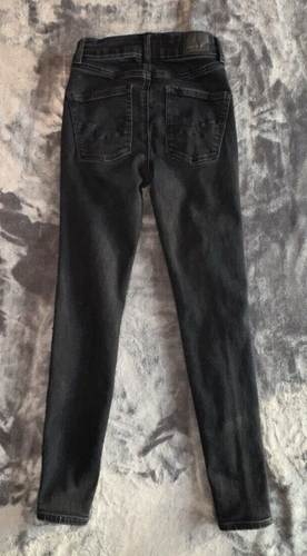 American Eagle Distressed Jegging Sz00 Short Next Level Stretch Black Jeans - Picture 2 of 10
