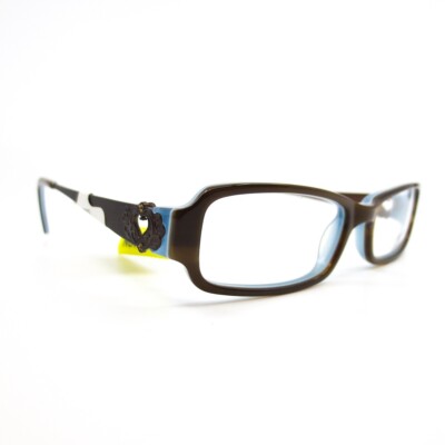 Candies Kids Eyeglasses Frames C CHARLIE BRNHRN Brown Blue Rectangular 48-16-135