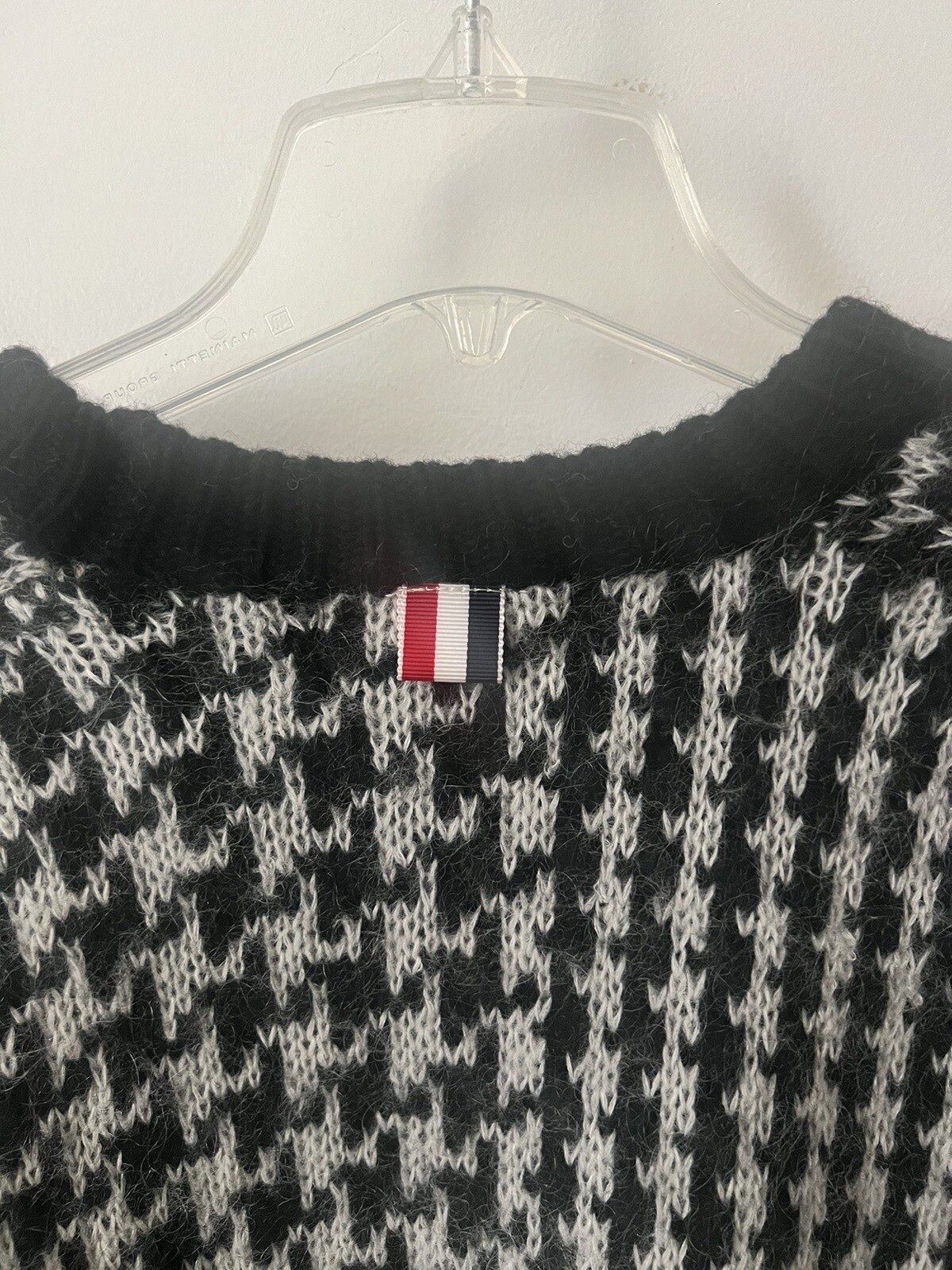 Thom Browne New York Wool Fun Mix Crew Neck Pullover Sweater Size Large RARE image 3